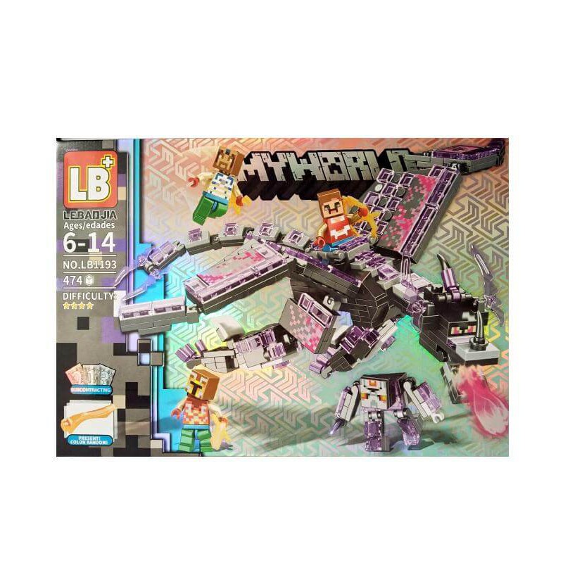 Конструктор Minecraft Ендер Дракон LB1193 475 деталей з фігурками
