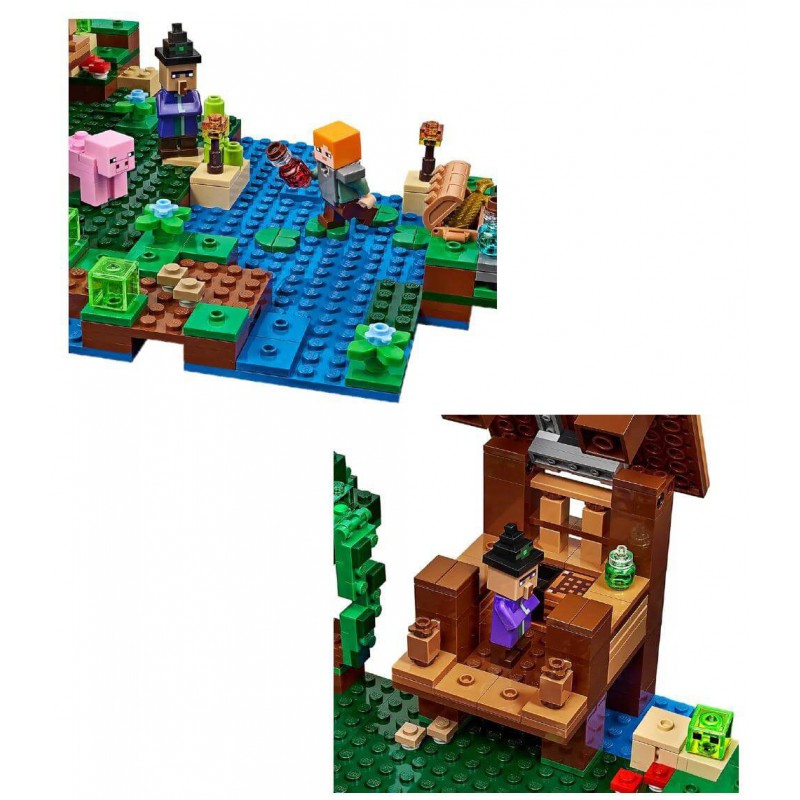 Модульний конструктор 508 деталей Майнкрафт Minecraft Хатина Відьми 10622