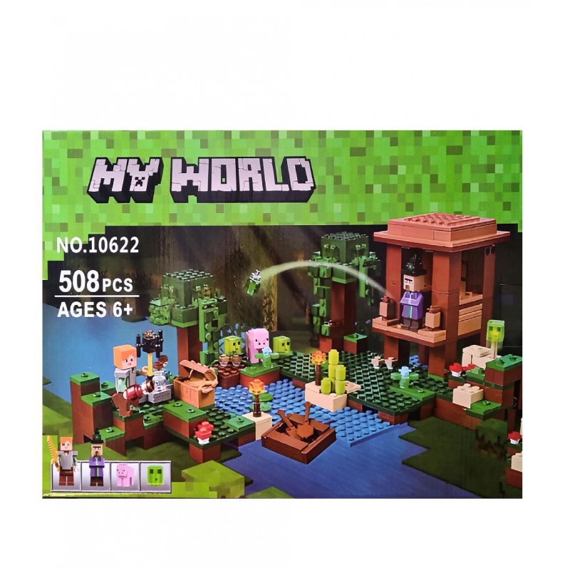 Модульный конструктор 508 деталь Майнкрафт Minecraft Хижина Ведьмы 10622