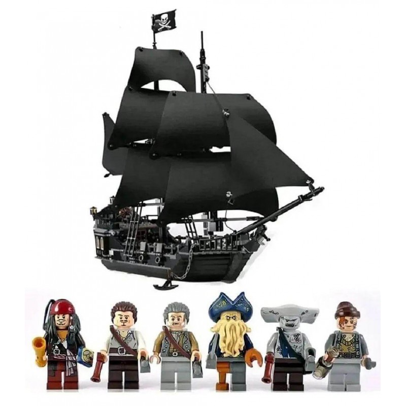 Конструктор Пираты Карибского моря Черная Жемчужина 804 детали с мини-фигурками