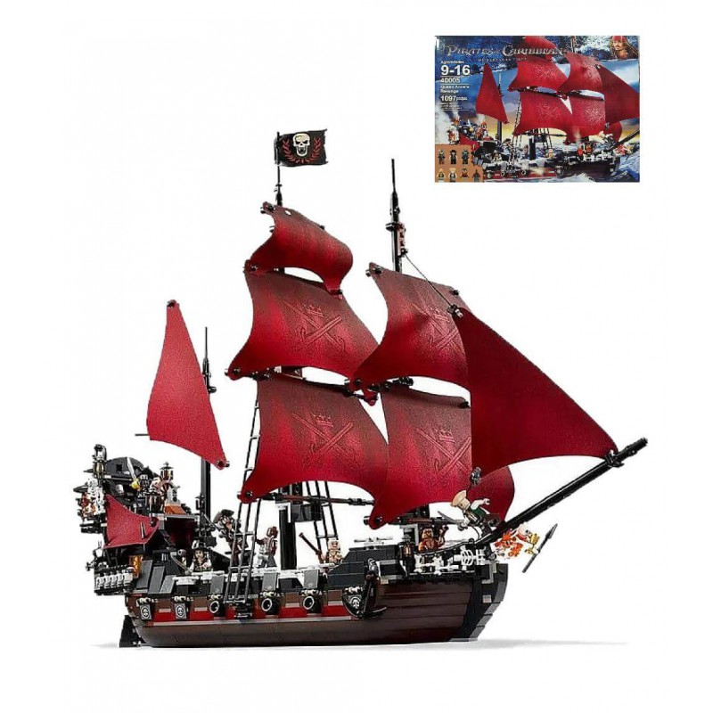 Конструктор аналог LEGO — Конструктор 1097 деталь "Месть королевы Анны" Пираты Карибского моря 40005 — фото товара