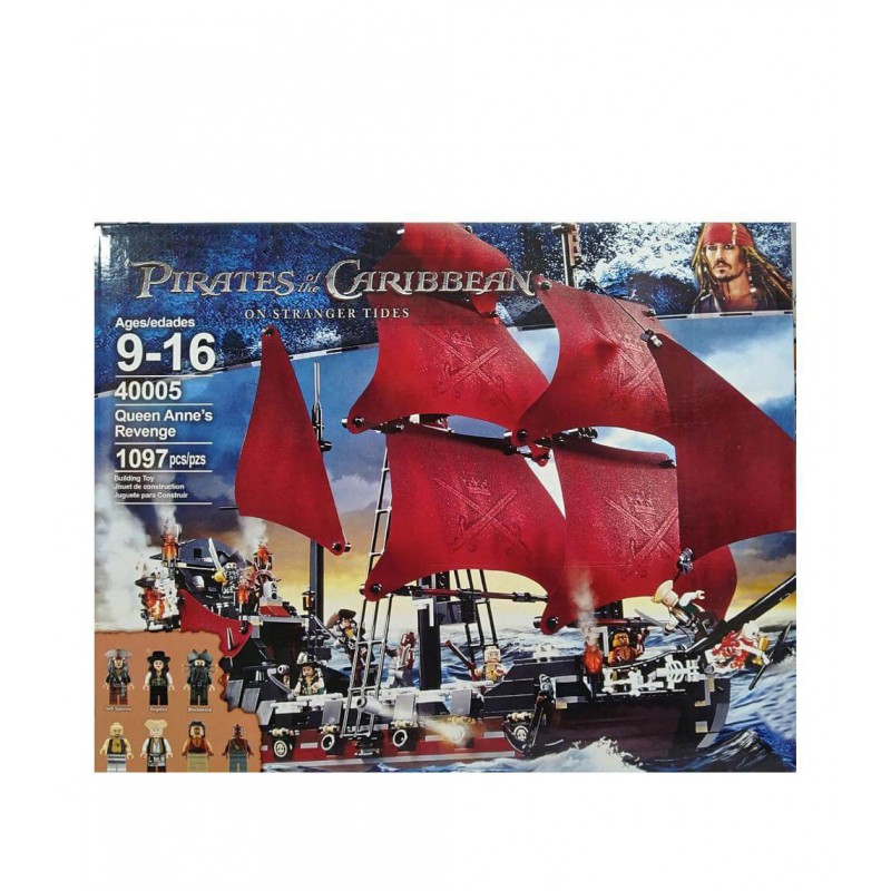 Конструктор Пірати Карибського моря Помста королеви Анни 1097 деталей з міні-фігурками