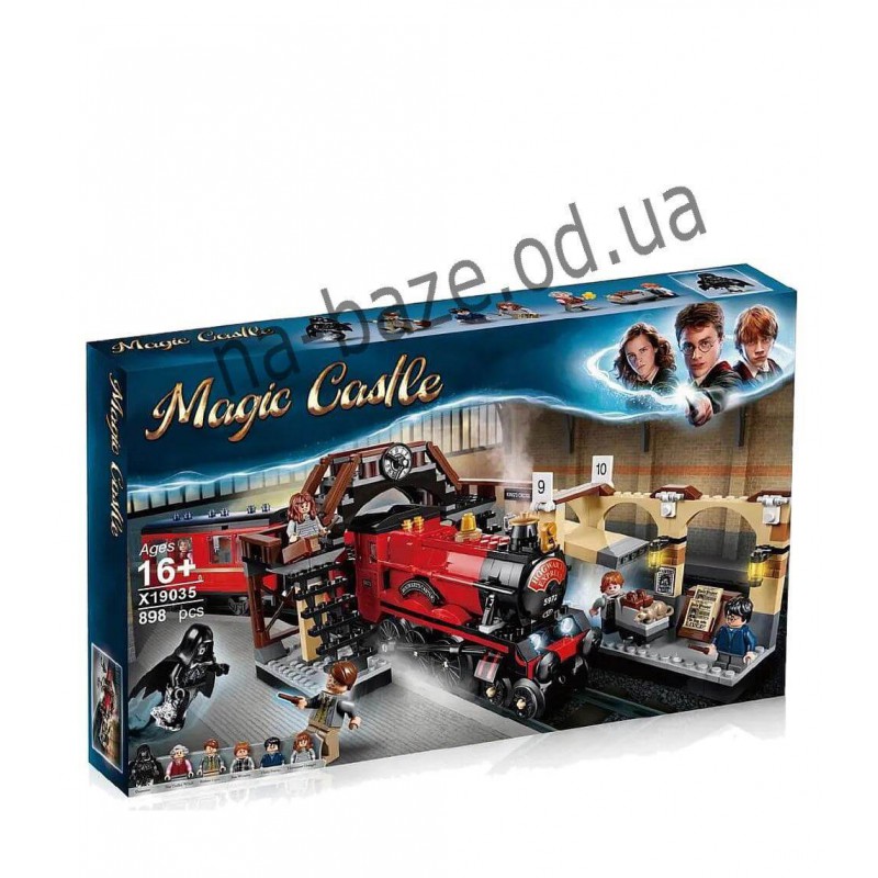 Конструктор Harry Potter Хогвартс Экспресс 898 деталей с минифигурками и станцией аналог Lego 75955