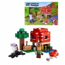 Конструктор аналог LEGO — Конструктор My World 91179 "Грибной домик"