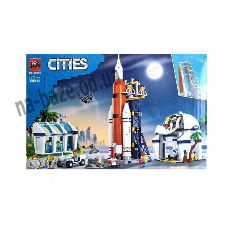 Конструктор City Центр запуску ракет 1073 деталі з ракетою та мініфігурками аналог Lego 60351