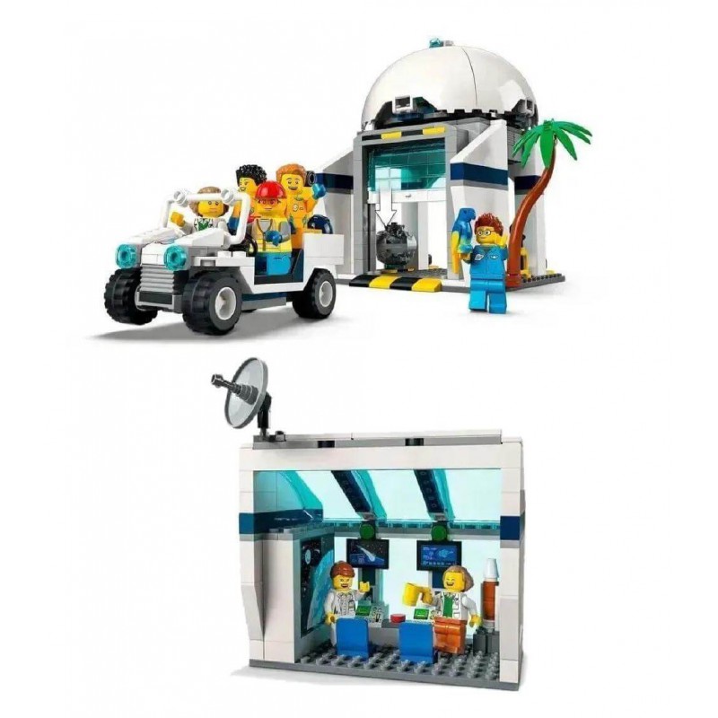 Конструктор City Центр запуску ракет 1073 деталі з ракетою та мініфігурками аналог Lego 60351