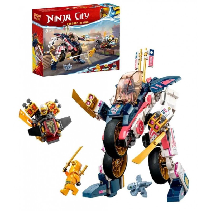 Конструктор аналог LEGO — Конструктор  Ninjago 394 дет. Байк-трансформер Соры — фото товара