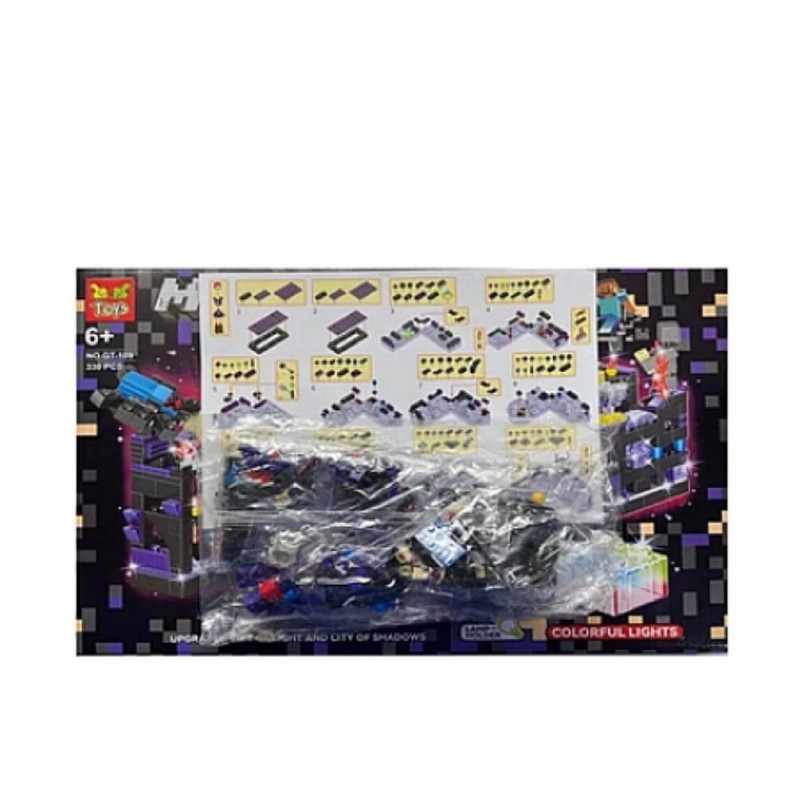 Конструктор Minecraft Mimocraft GT-109 Атака на чорну фортецю 330 деталей з LED