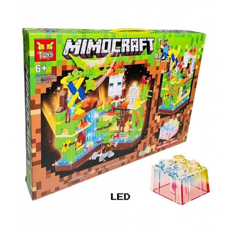 Конструктор аналог LEGO — Конструктор Майнкрафт "Крепость в джунглях" 330 деталь GT108 — фото товара