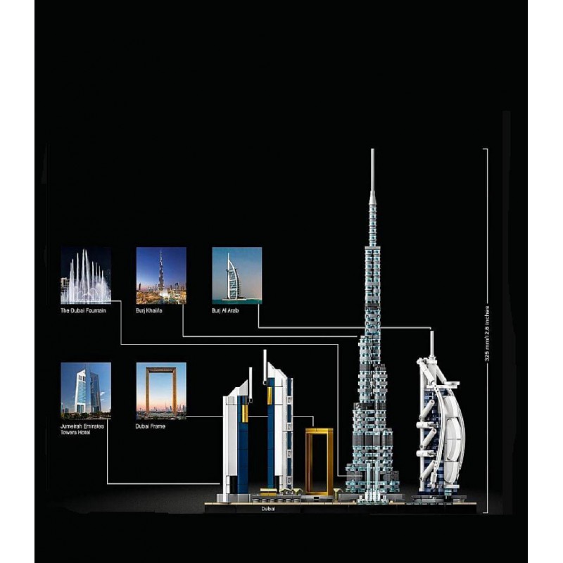 Конструктор Архитектура Дубай 740 деталь 20019