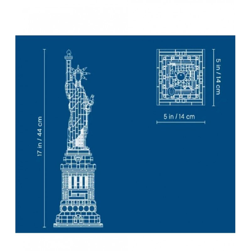 Конструктор Статуя Свободи Архітектура 1685 деталей 20042