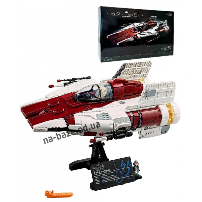 Конструктор 1700 деталь "Зоряний винищувач типу А" 68005 аналог лего