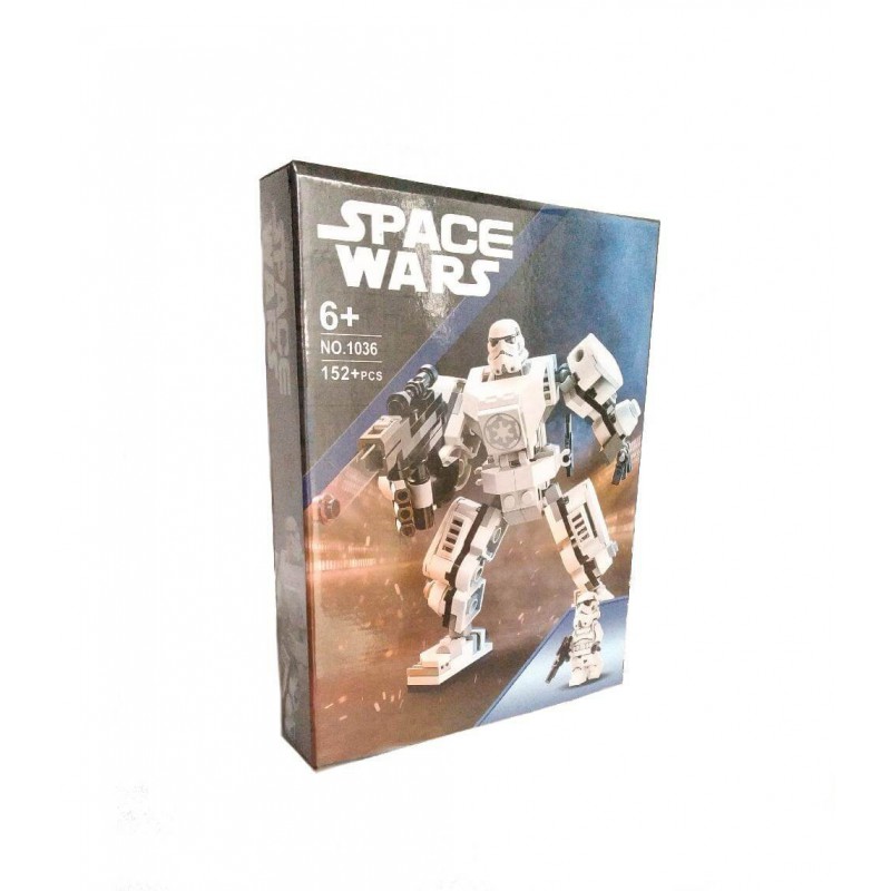 Барвиста коробка конструктора Робот штурмовика з міні фігуркою Зіркові війни аналог Лего