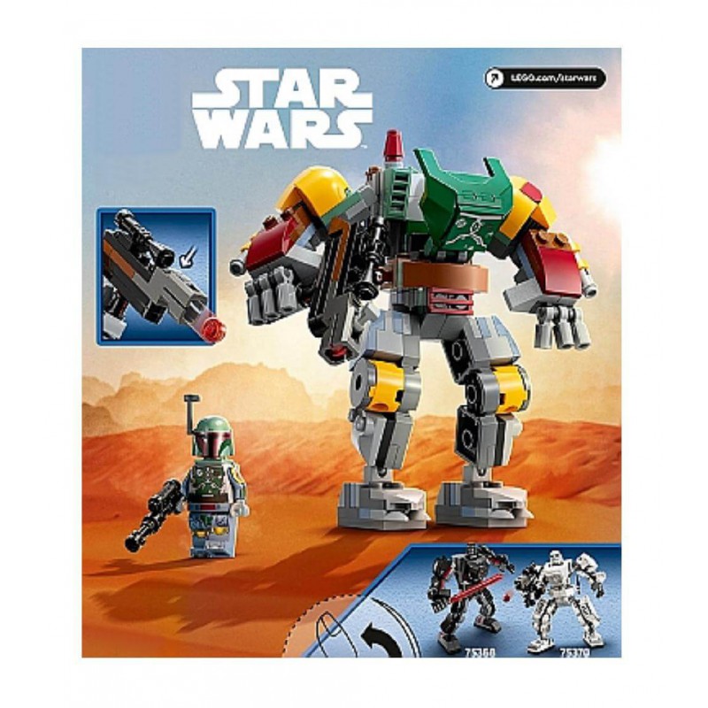 Функціонал робота Боб Фетт з міні фігуркою, конструктор аналог Лего