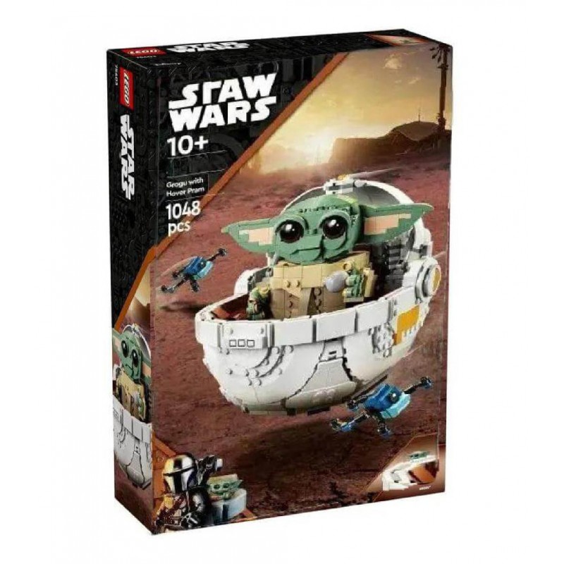 Конструктор Малыш Грогу в парящей люльке 1048 деталей Мандалорец 6655