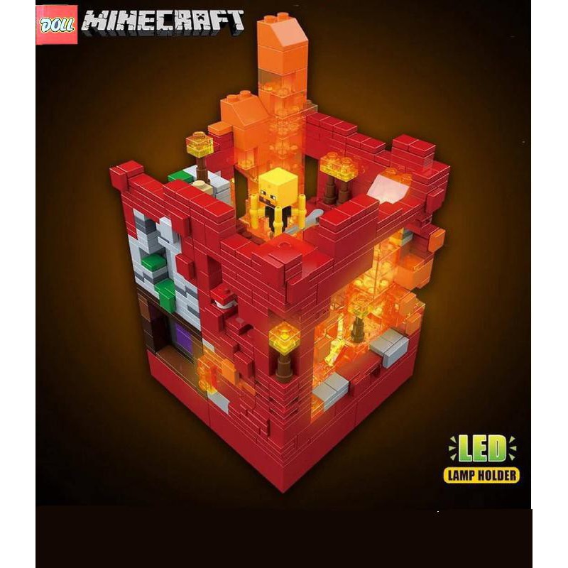 Конструктор Minecraft Битва за фортецю ULX 856 деталей з LED
