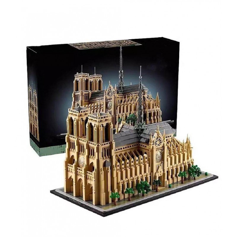 Конструктор аналог LEGO — Конструктор Архитектура "Собор Парижской Богоматери" 4383 деталей 6626 / 8733 / 68012 — фото товара