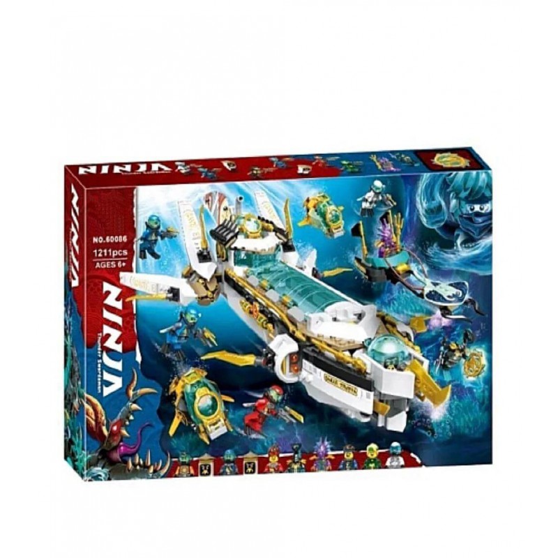 Конструктор Ниндзяго NinjaGo "Подводный Дар Судьбы" 1211 деталей 60086