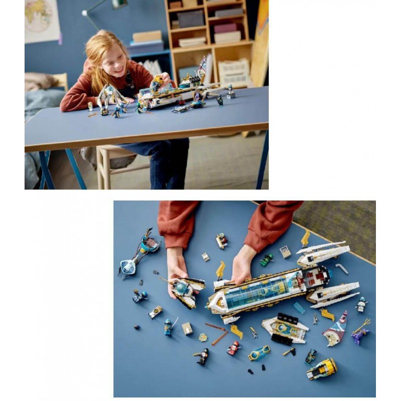 Конструктор Ніндзяго NinjaGo "Підводний Дар Долі" 1211 деталей 60086