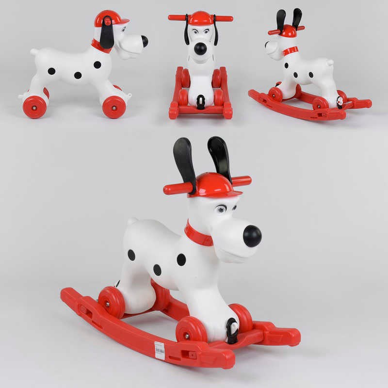 Качалка-каталка 2 в 1 Собачка Pilsan с знімным поддоном и колесиками, до 25 кг