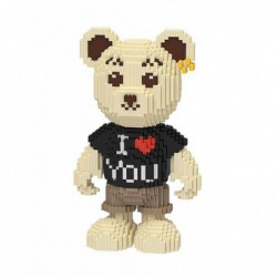 3D конструктор Magic Blocks Мишка Тедди в свитере "Я тебя люблю"