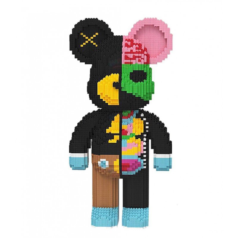 Собранный конструктор 3D Magic Blocks Bearbrick Dissected Companion 4955 деталей мишка 50 см
