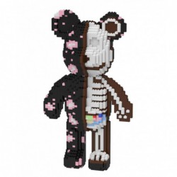 3D конструктор Magic Blocks Bearbrick Скелет мишка 3031 деталь 40 см