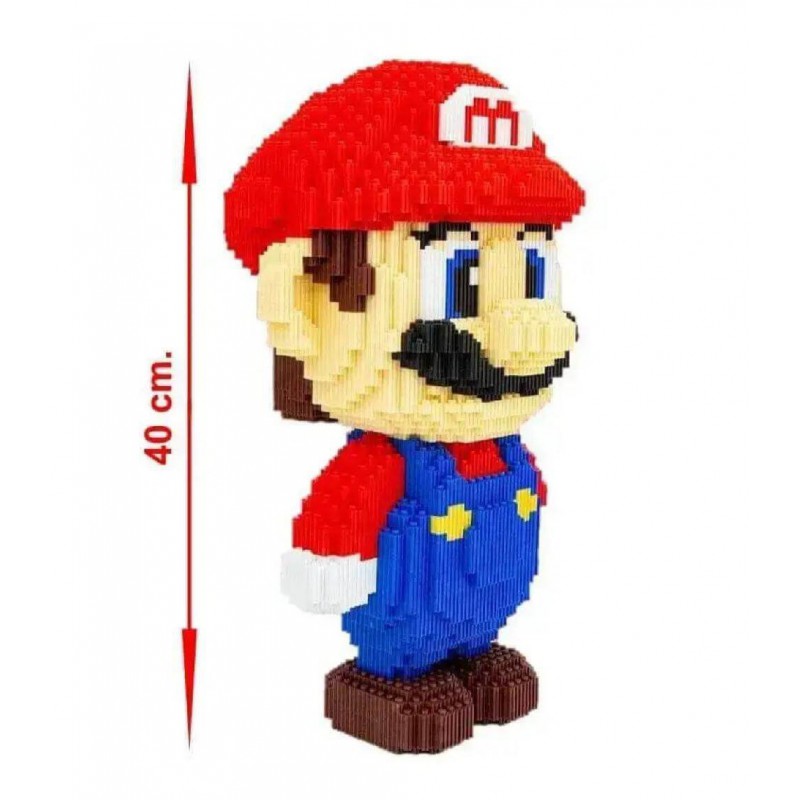 Супер Марио 40 см 3596 деталей 3Д конструктор из мини блоков, микро блоки