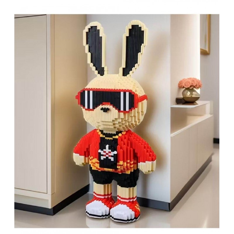 3D конструктор Magic Blocks Кролик БитБой 55 см набор из 7300 деталей