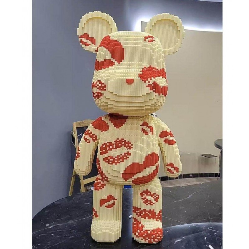 3D конструктор Magic Blocks Мишка Bearbrick Kisses 45 см 3500 деталей