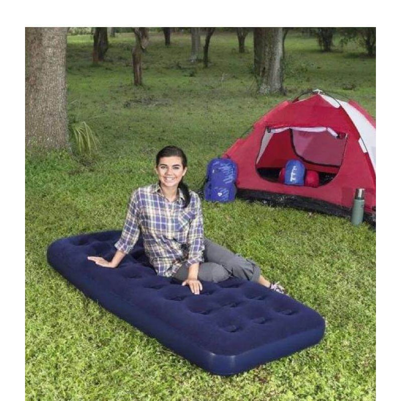 Матрас надувной одноместный Pavillo Bestway 67000 186х76х22 см велюровое покрытие ПВХ