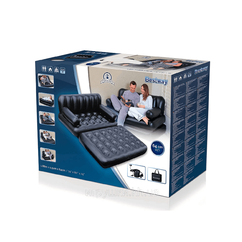  Надувной диван 5 в 1 Bestway 75056 для дома и дачи