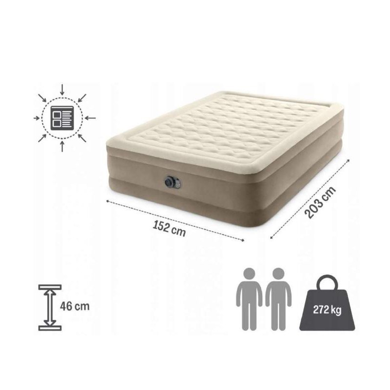  Кровать Intex 64428 ND Ultra Plush 203x152x46 см